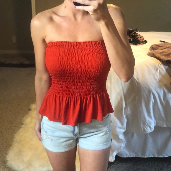Rue21 Tops - NWT burnt orange tube top size Medium